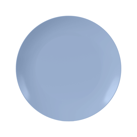 10 In. Chambray Blue Plastic Plates | 120 Count