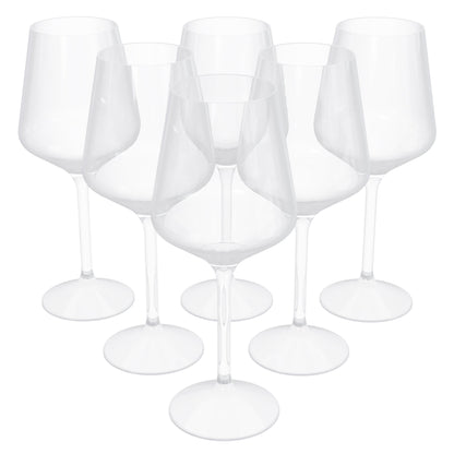 16 Oz. Clear Stemmed Wine Glasses | 48 Count