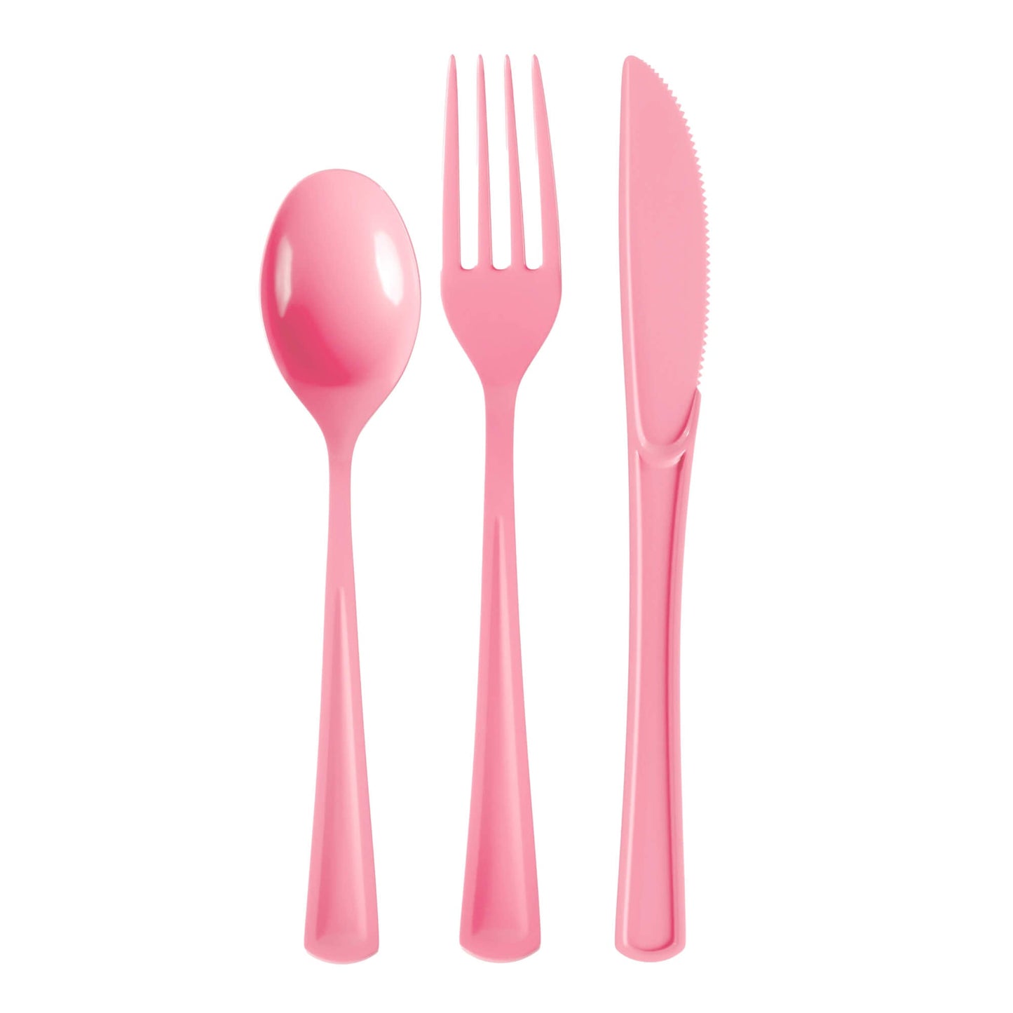 Pink Cutlery Combo Set - 600 Forks 600 Spoons and 600 Knives