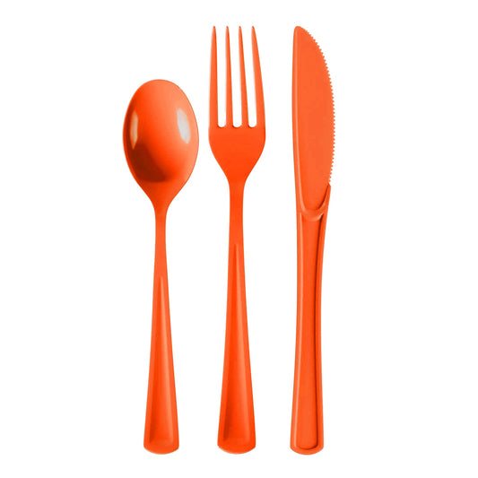 Orange Cutlery Combo Pack - 24 Ct.