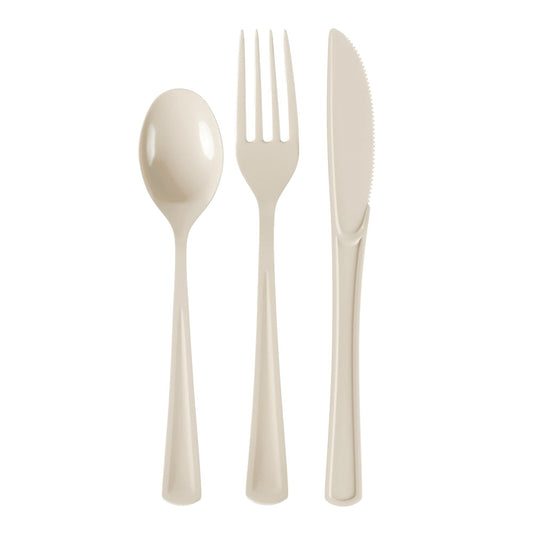 Ivory Cutlery Combo Set | 600 Forks 600 Spoons And 600 Knives