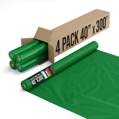 40 In. x 300 Ft. Premium Emerald Green Table Roll | Case of 4