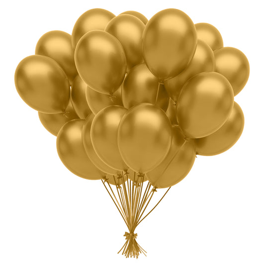 12 In. Gold Balloons | Case of 3600