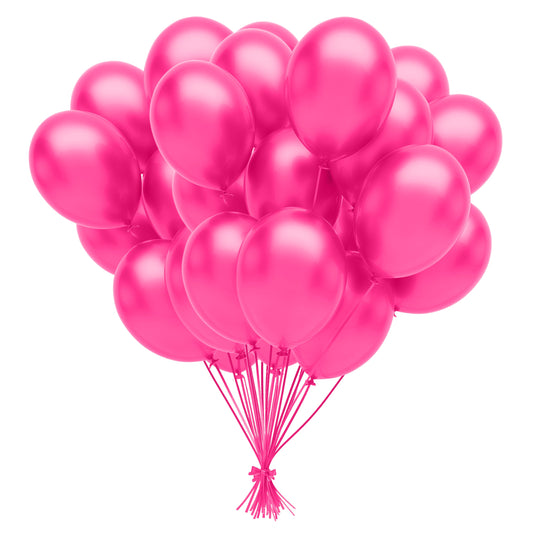 12 In. Hot Pink Balloons | Case of 3600