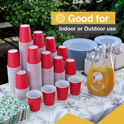 12 Oz. Red Paper Cups | 20 Count
