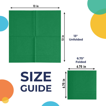 Turquoise Beverage Napkins -100 Ct..