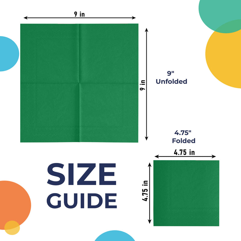 Turquoise Beverage Napkins -100 Ct..