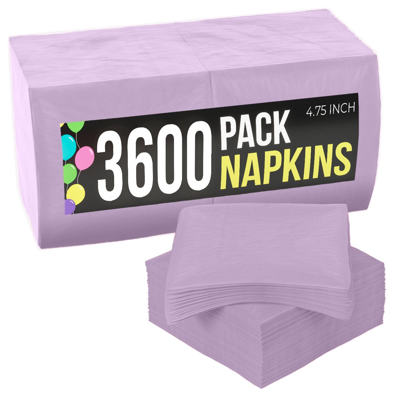 Lavender Beverage Napkins | Case of 3600