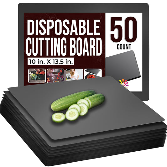 10" x 13.5" Black Disposable Cutting Sheet 50 Count