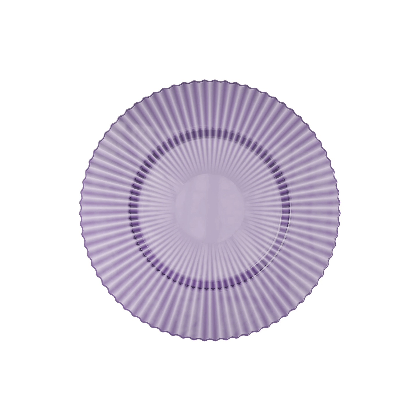 9 In. Amethyst Gemstone Plastic Plates | 120 Count