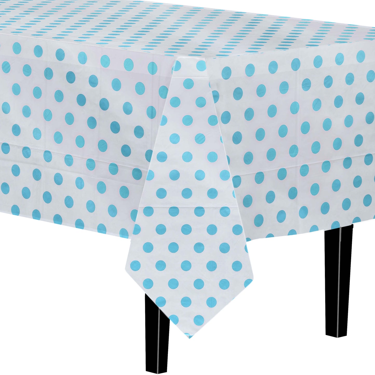 Light Blue Polka Dot Table Cover | Case of 48