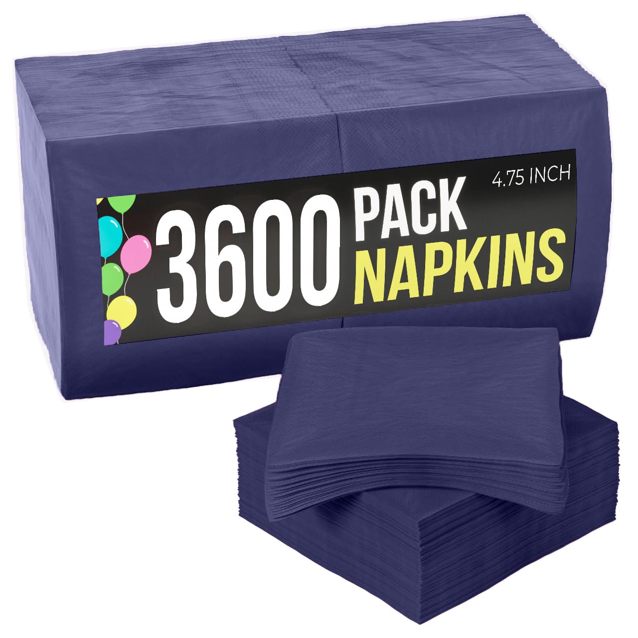 Navy Beverage Napkins | Case of 3600