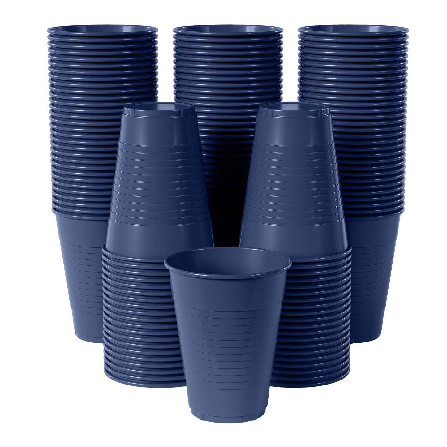 12 Oz. Navy Plastic Cups | Case of 600