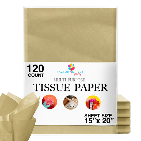 Gold Tissue Paper 15"" x 20"" | 120 Sheets