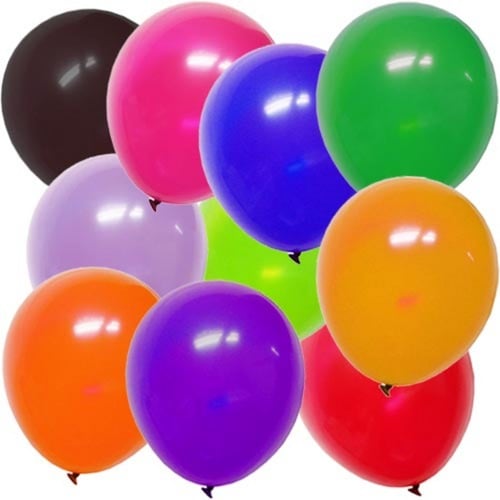 12 In. Assorted Bulk Pack Latex Balloons | Case of 3600