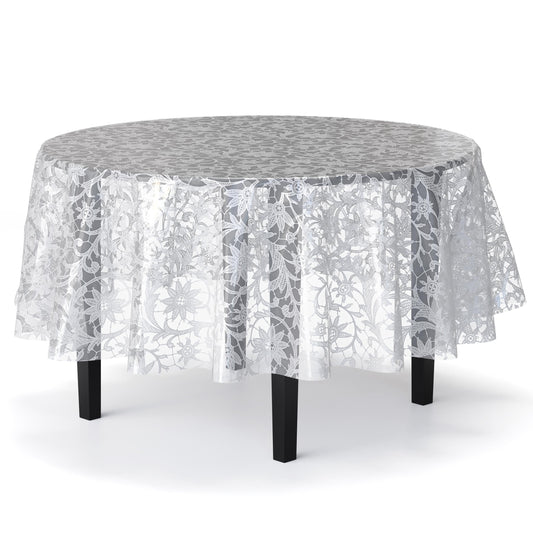 Round White Lace Table Cover | Case of 48