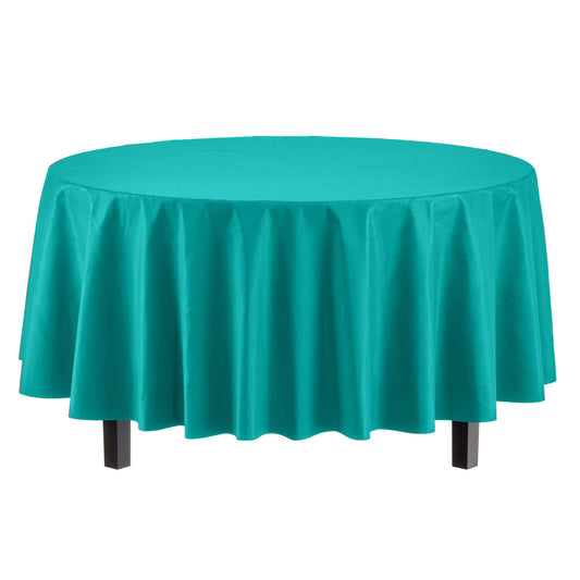 Round Teal Table Cover | Case of 48