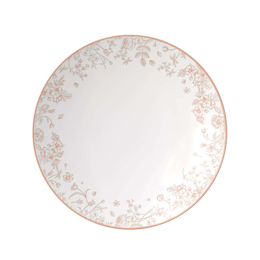 10" Toile Design Plastic Plates (10)