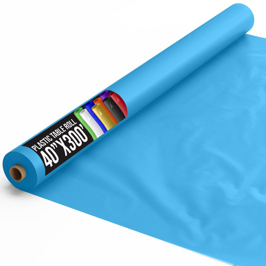 40 In. x 300 Ft. Premium Turquoise Table Roll | Case of 4