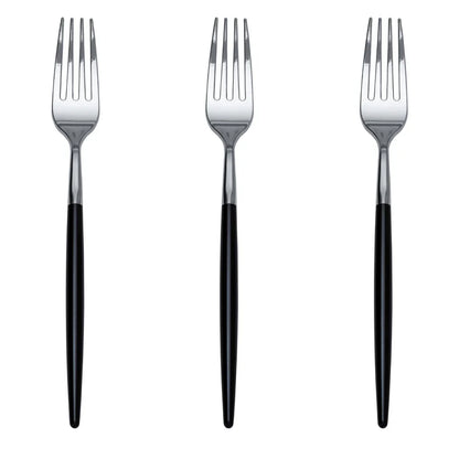 Trendables Forks Black/Silver | 480 Count