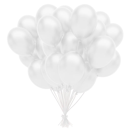 12 In. White Balloons | Case of 3600