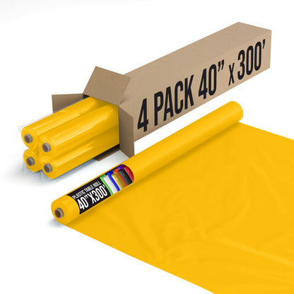 40 In. x 300 Ft. Premium Yellow Table Roll | Case of 4