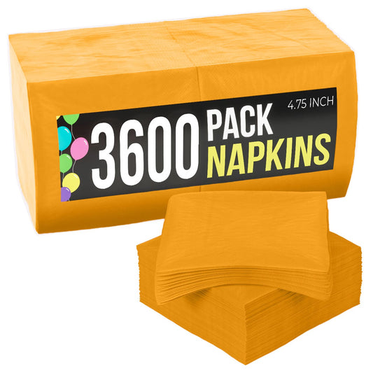 Yellow Beverage Napkins | Case of 3600