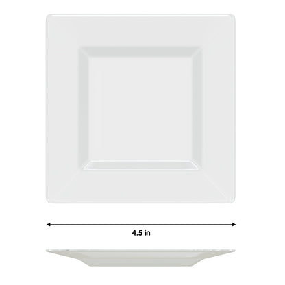 4.5 In. Clear Square Plates | 600 Count