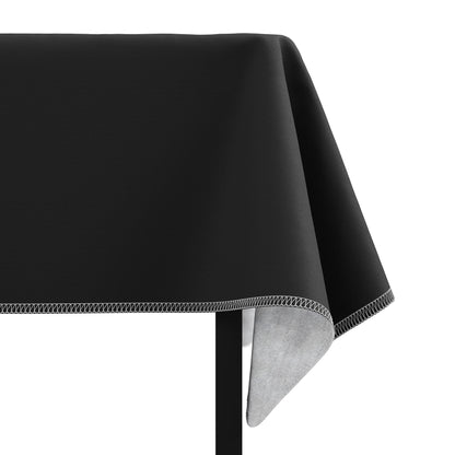 Black Flannel Backed Table Cover 54 In. x 70 In. | Case of 36