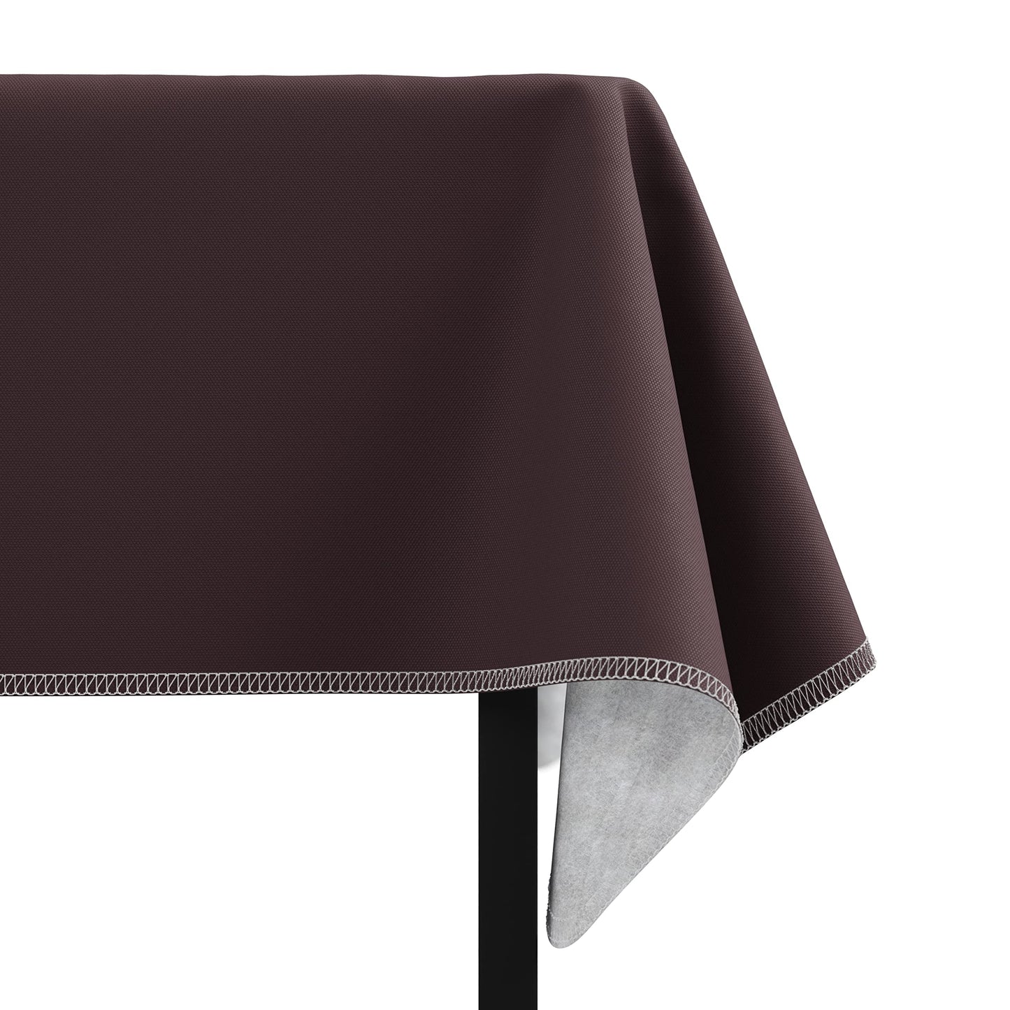 Brown Flannel Backed Table Cover 54 In. x 108 In. | Case of 36