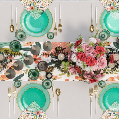 Mint/Gold Petal Plates - Combo Pack 120/120