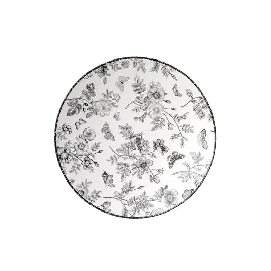 8" Classic Botanical Design Plastic Plates (10)