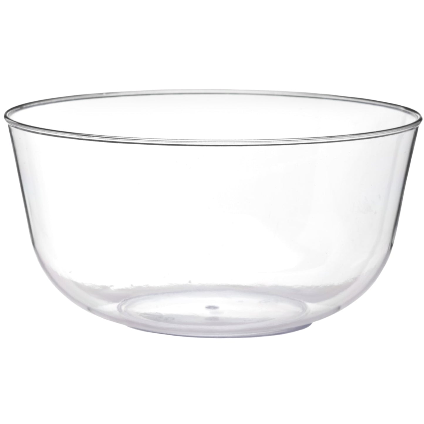 Clear With Silver Rim Plastic Bowls | 120 Count