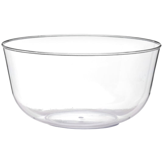 Trend Glass Look Silver Plastic Bowls | 10 Count