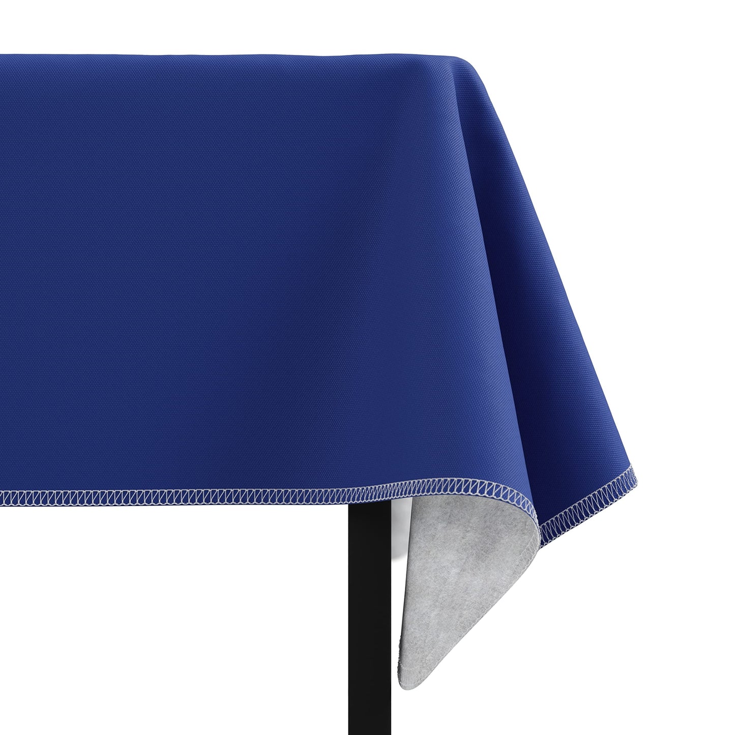 Dark Blue Flannel Backed Table Cover 54 In. x 108 In. | Case of 24