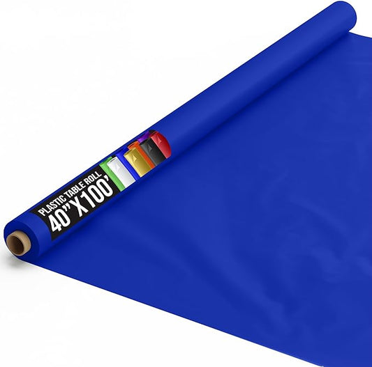 40 In. x 100 Ft. Dark Blue Table Roll | Case of 6