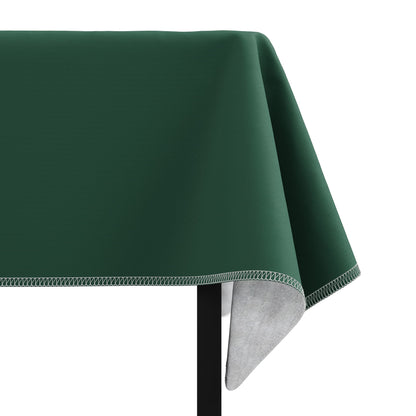 Dark Green Flannel Backed Table Cover 54 in. x 70 in.