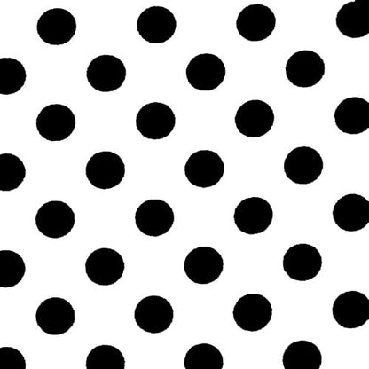 Black Polka Dot Plastic Table Cover | Case of 48