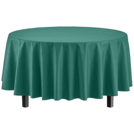 Premium Round Dark Green Table Cover | Case of 96