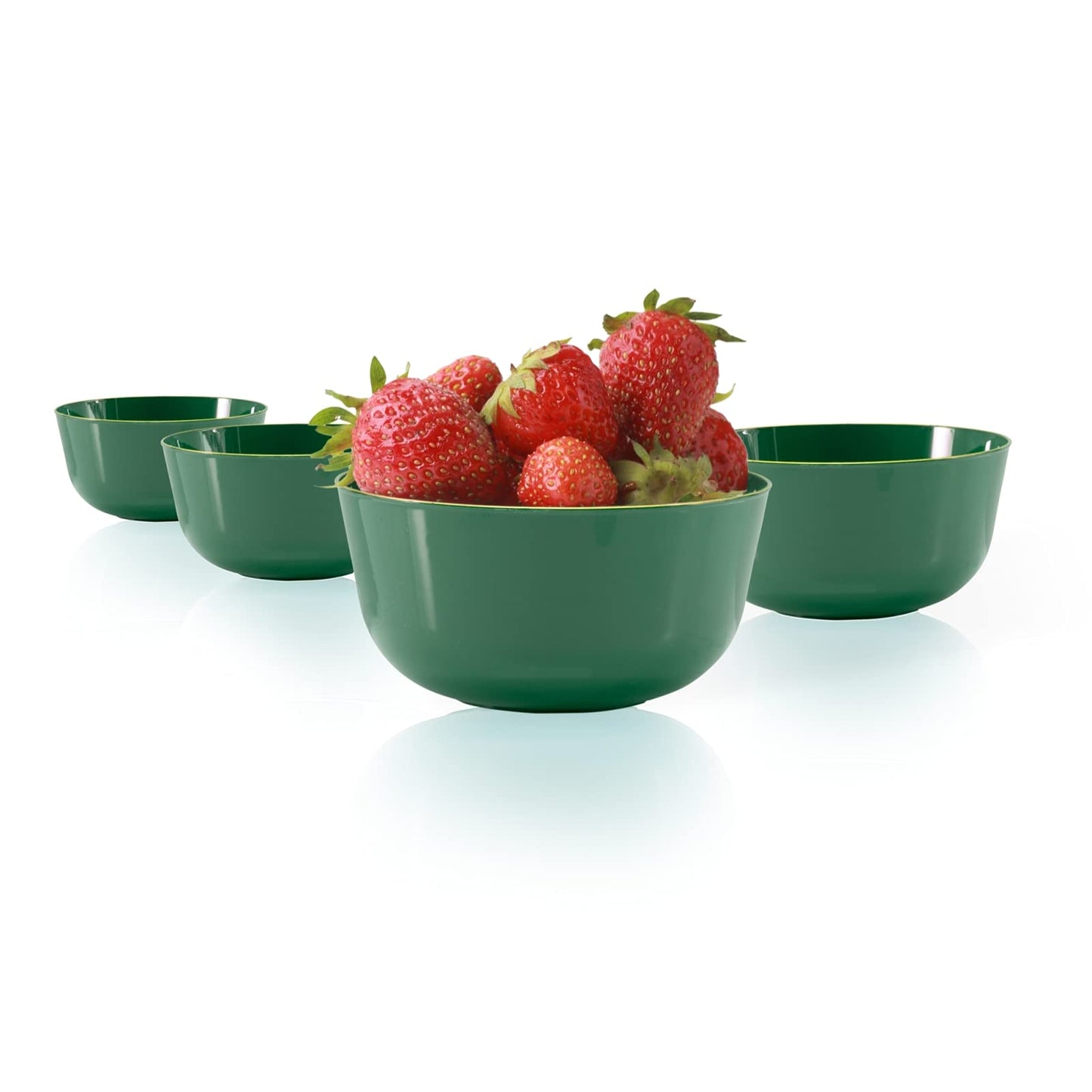 Classic Green Design Plastic Bowls | 120 Count