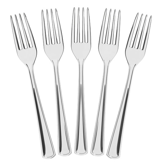 Heavy Duty Clear Plastic Forks | Case of 1200