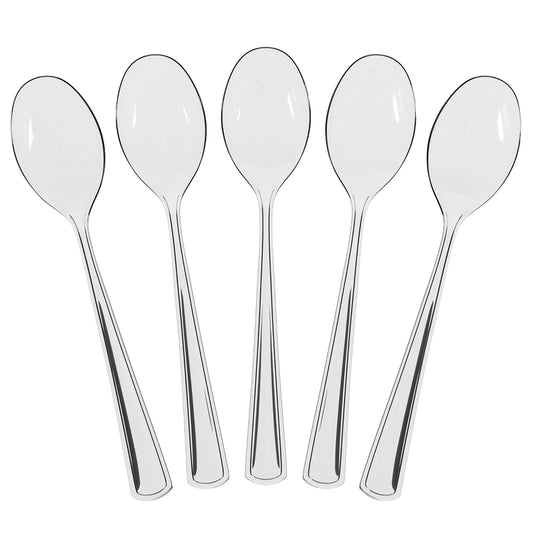 Heavy Duty Clear Plastic Spoons | Case of 1200