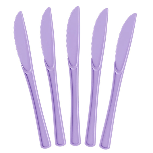 Heavy Duty Lavender Plastic Knives | Case of 1200