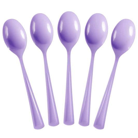 Heavy Duty Lavender Plastic Spoons | Case of 1200