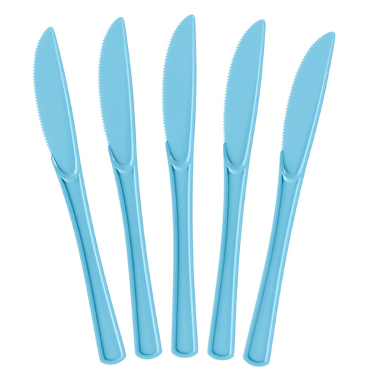 Heavy Duty Light Blue Plastic Knives | Case of 1200