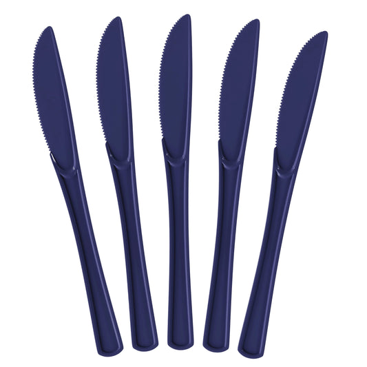 Heavy Duty Navy Plastic Knives | Case of 1200