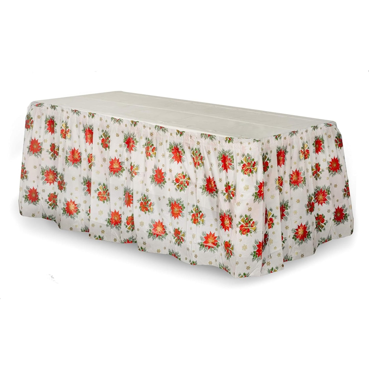 Holiday Printed Table Skirt 14'x29"