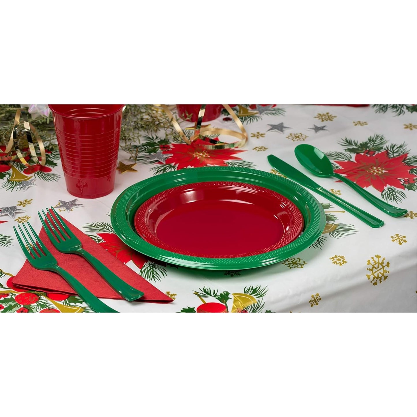 Holiday Printed Table Skirt 14'x29"