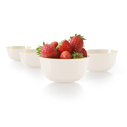 Classic Ivory Design Plastic Bowls | 120 Count