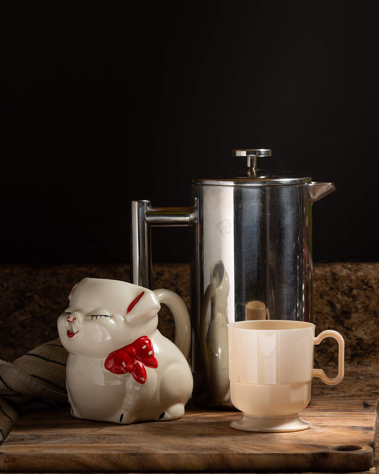 Ivory Glazed Coffee Cup w/ Handle - 8 Ct.